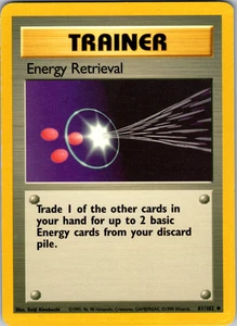 Energy Retrieval 81/102 Pokemon: Base Set Unlimited Uncommon - LP - Picture 1 of 2