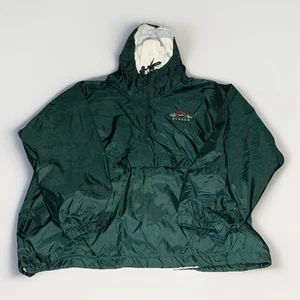 Tri-Mountain Alaska Green Waterproof Shell Elastic Jacket XL Half Zip - Picture 1 of 6