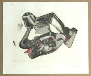 Wolf Vostell, sin título, técnica mixta, 1987, firmado a mano y fechado E.A. - Imagen 1 de 1