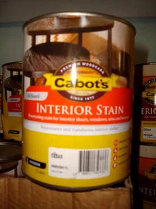 CABOTS 1 LTR Interior Stain " CEDAR" PICK UP ONLY ROOTY HILL 2766 - Picture 1 of 1
