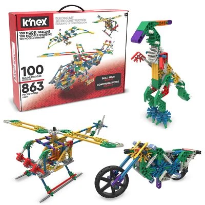 	K'NEX - 100 Model Building Set ‚ 863 Pieces STEM Building Kid Construction	 - Image 1 of 4