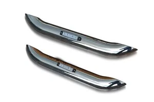 Hintere Viertelleisten B + Slim LEDs passend für Isuzu D-Max Rodeo 2012-2016 Stahl - Paar - Bild 1 von 7