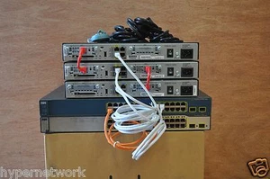 Cisco CCENT CCNA CCNP R&S LAB KIT 3x 1841IOS 15.1 2x 3560-24 CAPA 3 CCIE conmutador - Imagen 1 de 5