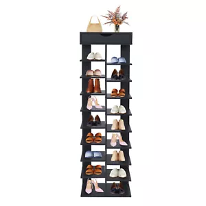 10 Tier Vertical Shoe Rack, Free Standing Shoe Storage Rack, Modern Shoe Rack - Picture 1 of 21