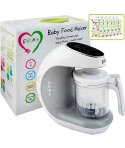 ELVAs Baby Food Maker Baby Food Processor Blender Grinder Steams & Blends 23 NEW - Picture 1 of 9