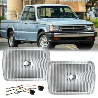 2PCS 5x7" 7X6" inch LED Headlights Original Look For Mazda B2000 B2200 B2600 - Image 1 of 4