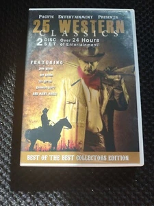 25 WESTERN CLASSICS (DVD, 2011, 2-DISC SET) PACIFIC ENTERTAINMENT FREE SHIPPING - Picture 1 of 3