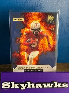 2022 Garrett Wilson /200 Wild Card Matte Chase Rookie Heat RH-11 - Foto 1 di 6