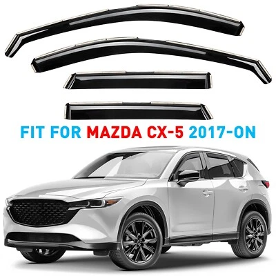 Protectores de lluvia viseras de ventilación para Mazda CX-5 2017-2025 Foto 1 de 4