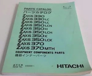 Hitachi Zaxis Equipment Components Catalogo Ricambi Manuale PIHH-EI-3 LCN H MTH - Foto 1 di 6