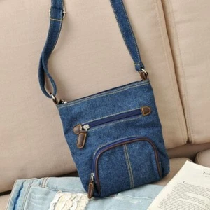 Retro Tote Cross Denim Shoulder Bag Women Handbag Casual Purse Casual Bag - Picture 1 of 5