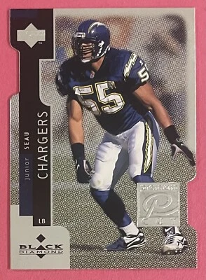 1998 Upper Deck Black Diamond #PC9 Junior Seau Die Cut Chargers Y134 - Image 1 of 2