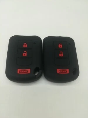 2*Silicone Fob key cover For MITSUBISHI MIRAGE OUTLANDER SPORT ECLIPSE LANCE RVR - Imagem 1 de 4
