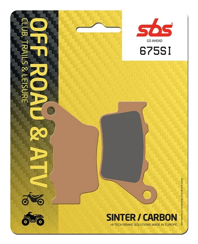 SBS 675SI PASTIGLIE FRENO SINTER POSTERIORE HUSQVARNA TE 410 1999-2000 Foto 1 de 4