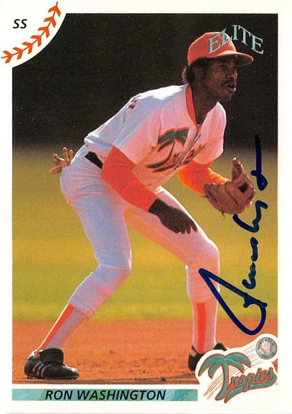 Ron Washington autographed baseball card 1990 Elite Senior League #31 - Image 1 of 1