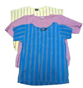 Lot 3 VTG 50s 60s Womens Oversized Tops Classic Chic Preppy John Henry Striped - Picture 1 of 13