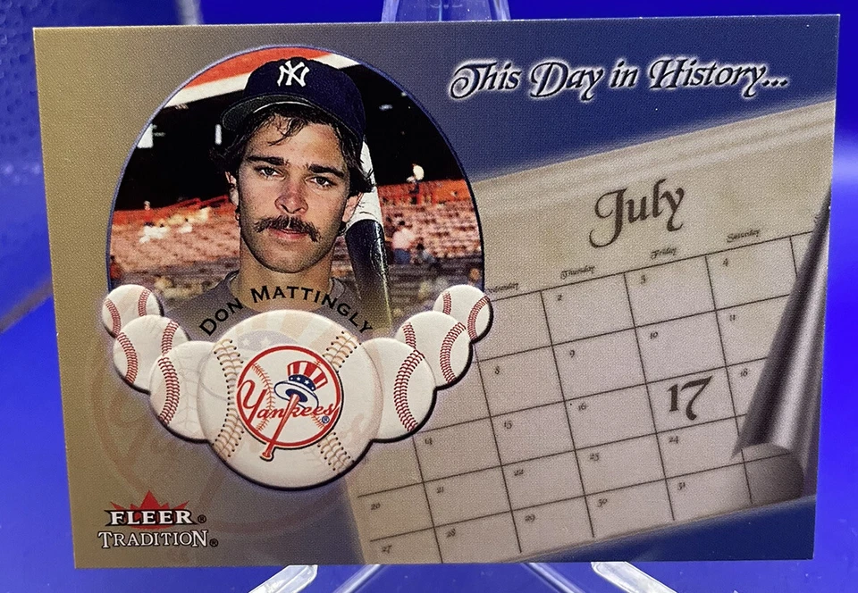 2002 Fleer Tradition This Day In History Don Mattingly #10DH - Image 1 of 2