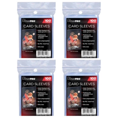 400PCS Ultra Pro Penny Card Soft Sleeves Clear Protector MTG Pokemon 2.5" x 3.5" - image 1 of 4