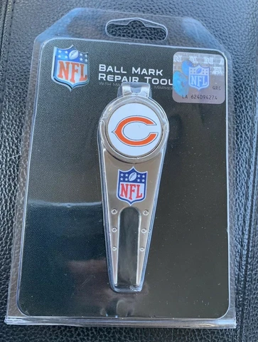 Chicago Bears GOLF BALL MARK Repair Tool with Belt Clip Official NFL Merch Cover
