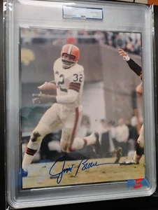 Jim Brown, Cleveland Browns - signed, slabbed 8x10 photo - PSA/DNA - Picture 1 of 1