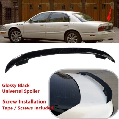 Fit For Buick Park Avenue 97+ Rear Trunk Lid Spoiler Sport Wing Universal Black - Image 1 of 4