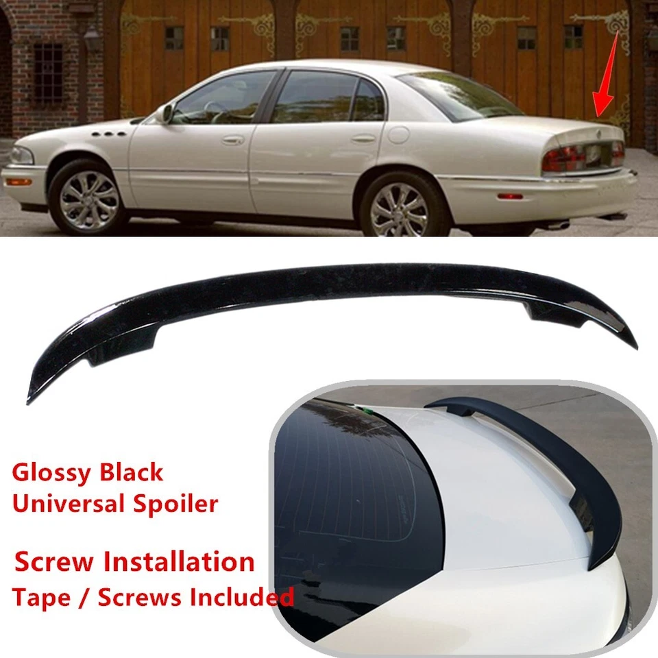 Fit For Buick Park Avenue 97+ Rear Trunk Lid Spoiler Sport Wing Universal Black - Image 1 of 4