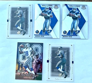Lote de 5 tarjetas coleccionables de fútbol americano Panini de los Dallas Cowboys Michael Irvin (X9) - Imagen 1 de 4
