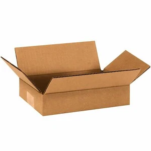 100 cajas de envío de cartón 9x6x2 cajas de cartón embalaje mudanza caja de correo almacenamiento - Imagen 1 de 2