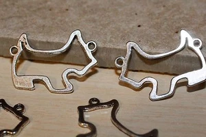 5 Stck. Silber Hündchen Armband Verbinder Charms 1-3 Tage Versand - Bild 1 von 2