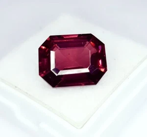 Certified Natural Padparadscha Sapphire Loose Gemstone 10 Ct Octagon Cut Gems - Picture 1 of 13