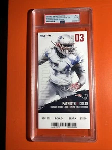 TOM BRADY 500th Touchdown New England Patriots Colts ticket stub PSA 10/4/18 - Picture 1 of 1