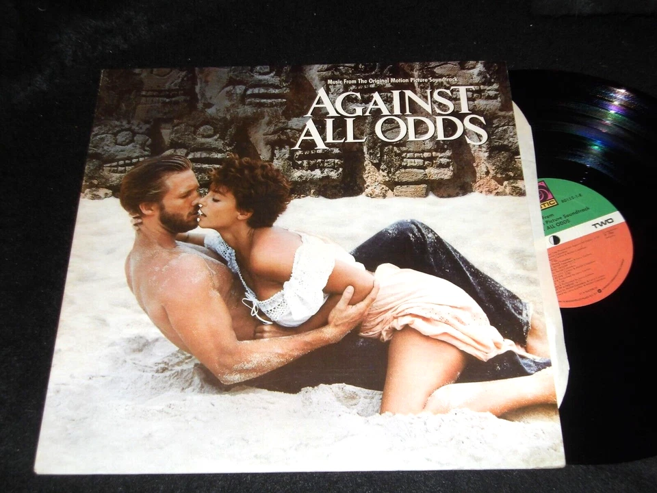 AGAINST ALL ODDS Soundtrack LP Classic Sexy CHEESECAKE Cover PHIL COLLINS Nicks - Image 1 of 1