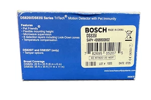 Bosch DS820i TriTech Motion Detector With Pet Immunity Sealed, Brand New - Picture 1 of 3