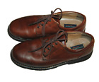 Dockers Shoes Mens 11.5 M Stain Defender Oxford Brown Leather Lace Up 90-3902