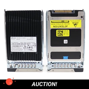 2x Micron 960GB 2.5" NVME U.3 caddy MTFDKCC960TFR-1BC1ZABYY SSD - Afbeelding 1 van 6