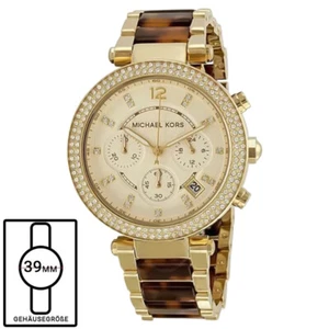 MK5688 Damen Edelstahl Analog Gold Zifferblatt Quarzuhr 39mm - Bild 1 von 7