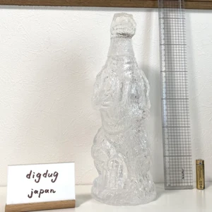 1980s Godzilla Decanter Vintage Clear Glass Limited Bottle H11..4" 680ml JAPAN - Picture 1 of 13