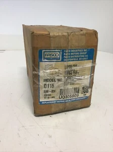 NEW, FASCO, D115, 1/12 HP FAN BLOWER MOTOR, 1550 RPM, 115/230V 1/2"x2". (23i-4) - Picture 1 of 3