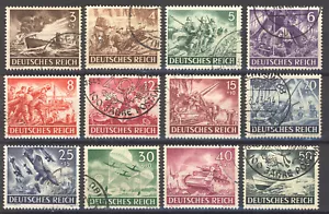 MiNr. 831-842 Imperio alemán - Día de la Wehrmacht Día de la Memoria de los Héroes I - sellado - Imagen 1 de 4