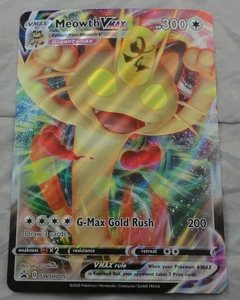 Pokemon Jumbo Oversized Promo Card Meowth Vmax SWSH005 - Picture 1 of 1