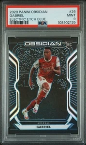 Panini Obsidian/30 Gabriel RC #26 2020-21 novato grabado eléctrico azul PSA 9 POP 1 - Imagen 1 de 2