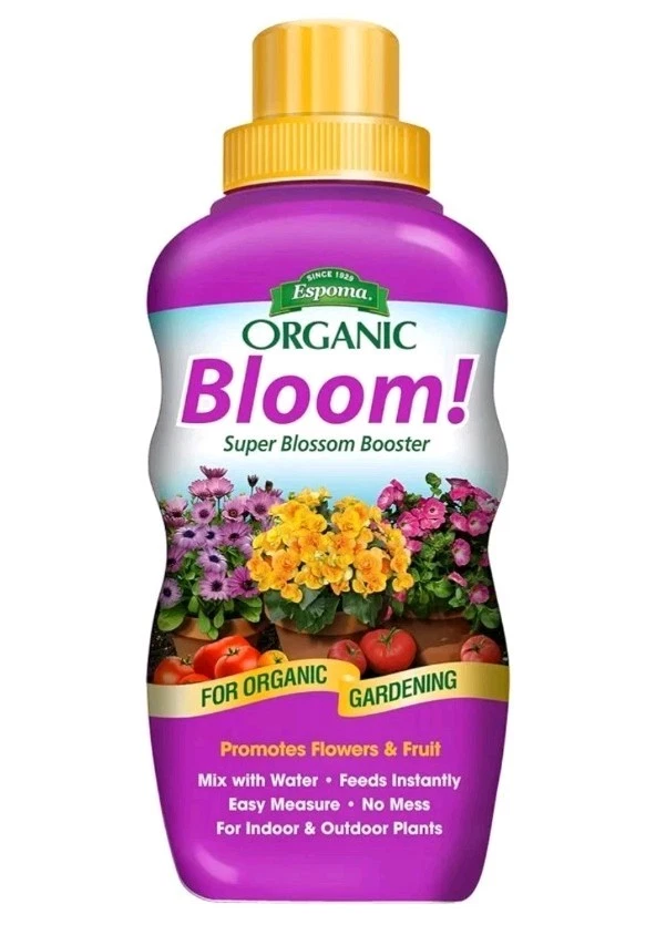 Alimento vegetal potenciador de flores orgánicas Espoma 16 oz concentrado líquido fertilizante Foto 1 de 1