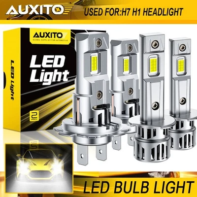 H1 & H7 Combo LED Headlight High Low Beam Bulbs Kit Super Bright White 6500K M6S - Изображение 1 из 4