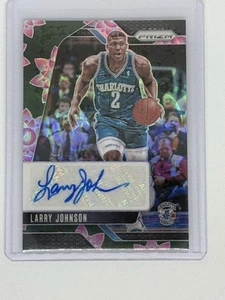 2024-25 Panini Prizm Larry Johnson Lotus Flower Auto #17/18 No.SIG-LJH SSP - Picture 1 of 6