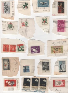 Lotto francobolli vintage usati USA anni 60 fantasia annullamento (Bin#14) - Foto 1 di 1