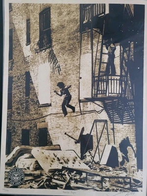 shepard fairey Marta Cooper signed numbered - Bild 1 von 4