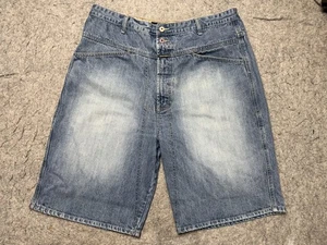 Marithe Francois Girbaud Shorts Herren 38 blau Denim Bermuda lang Baggy Freizeit - Bild 1 von 14