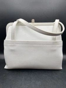 Vintage Markay Bags 60er Jahre weiß Leder Handtasche - Bild 1 von 13
