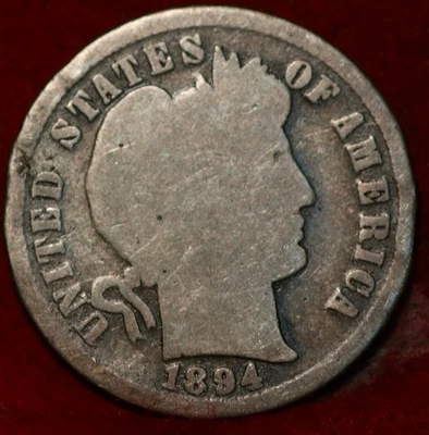 1894 Philadelphia Mint Silver Barber Dime - Image 1 of 2