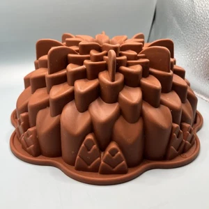 "Moldes de silicona 3D para hornear pan para pasteles flor crisantemo dalia 9,5""x4""" - Imagen 1 de 6